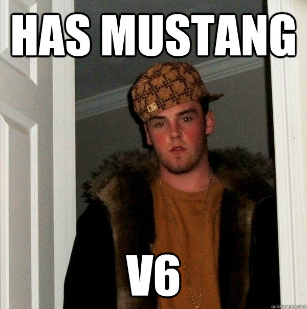 Has Mustang v6  Scumbag Steve