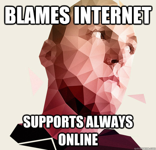 bLAMES iNTERNET sUPPORTS aLWAYS oNLINE  Awful Geese