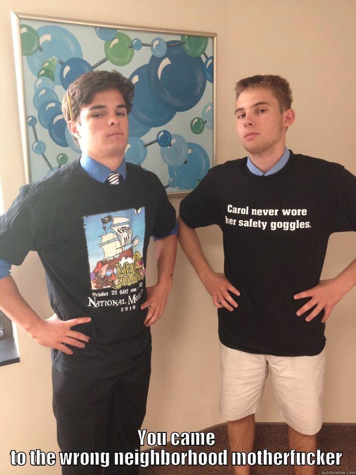  YOU CAME TO THE WRONG NEIGHBORHOOD MOTHERFUCKER Misc