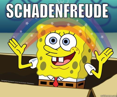 schadenfreude sponge bob - SCHADENFREUDE  Spongebob rainbow