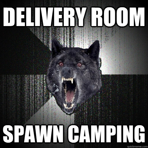 Delivery room spawn camping  Insanity Wolf