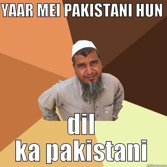YAAR MEI PAKISTANI HUN  DIL KA PAKISTANI Ordinary Muslim Man