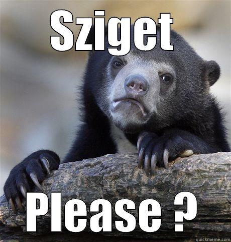 SZIGET PLEASE ? Confession Bear