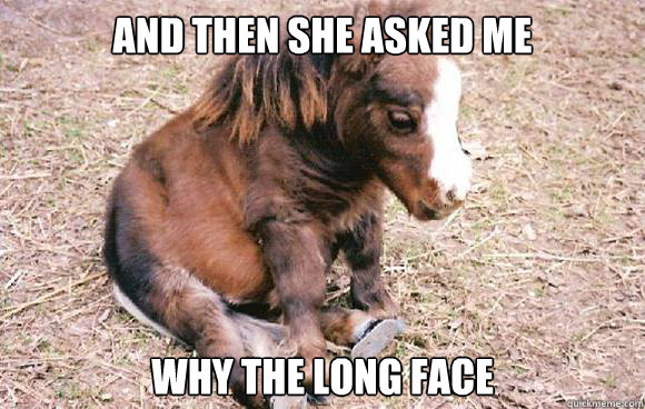 And then she asked me why the long face - And then she asked me why the long face  Misc