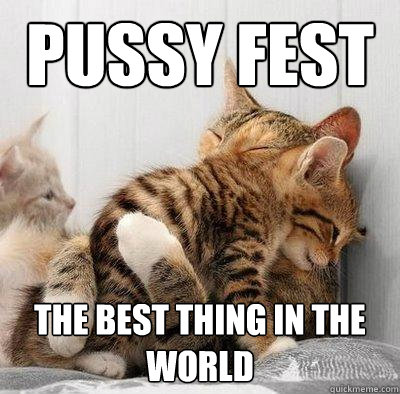 pussy fest the best thing in the world  Kitty Hug