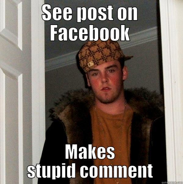 SEE POST ON FACEBOOK MAKES STUPID COMMENT Scumbag Steve