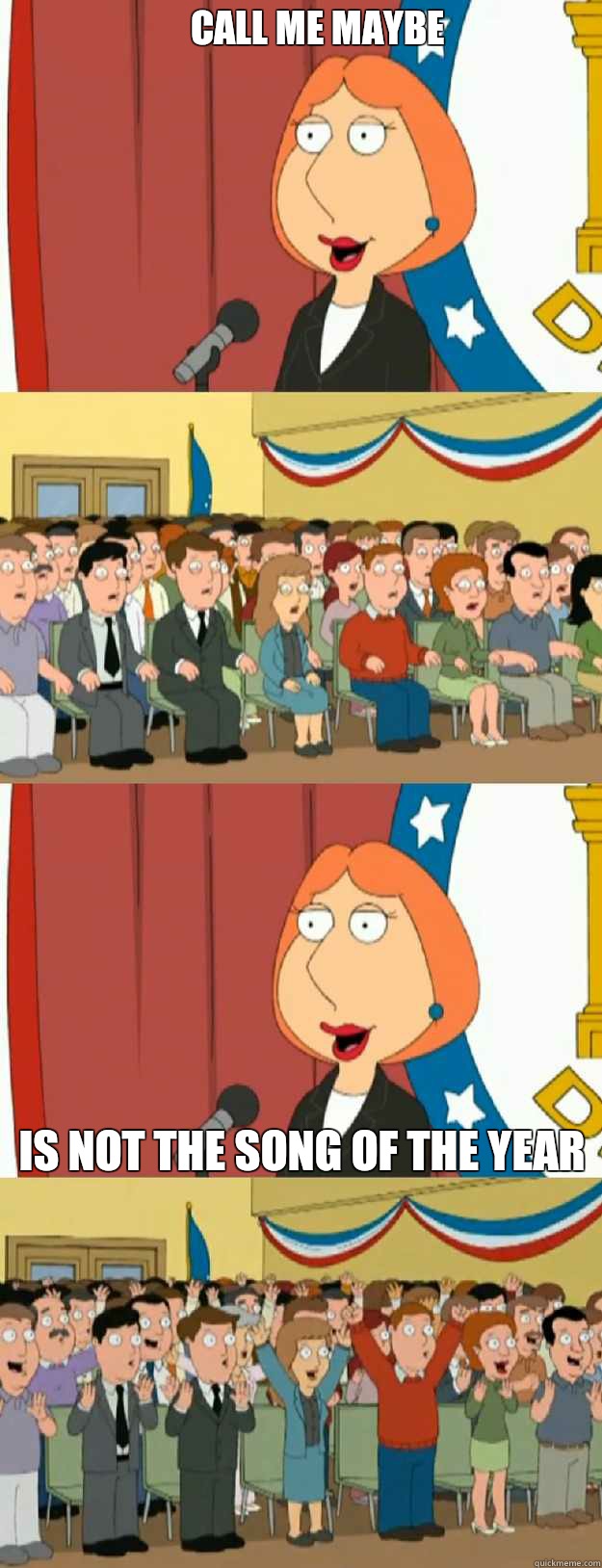 Call me maybe Is NOT the song of the year  Lois Griffin