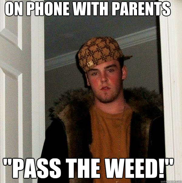 on phone with parents 