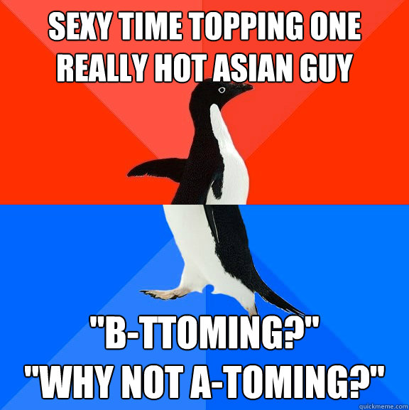 sexy time topping one really hot asian guy 