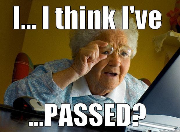 I... I THINK I'VE ...PASSED? Grandma finds the Internet