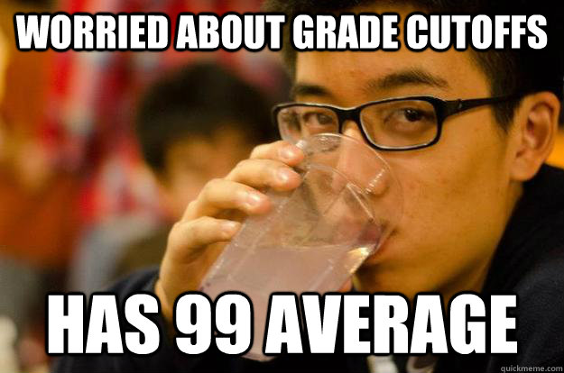 Worried about grade cutoffs Has 99 average  