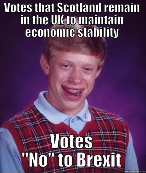 VOTES THAT SCOTLAND REMAIN IN THE UK TO MAINTAIN ECONOMIC STABILITY VOTES 