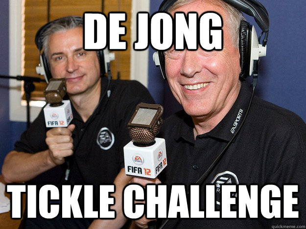 de Jong Tickle challenge   FIFA 12 commentators