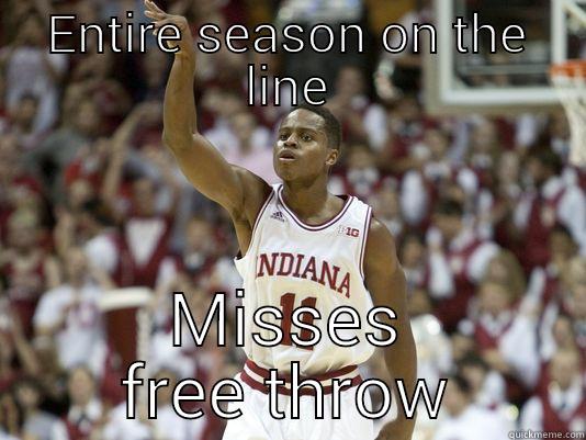 ENTIRE SEASON ON THE LINE MISSES FREE THROW Misc