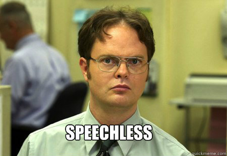  speechless   Schrute