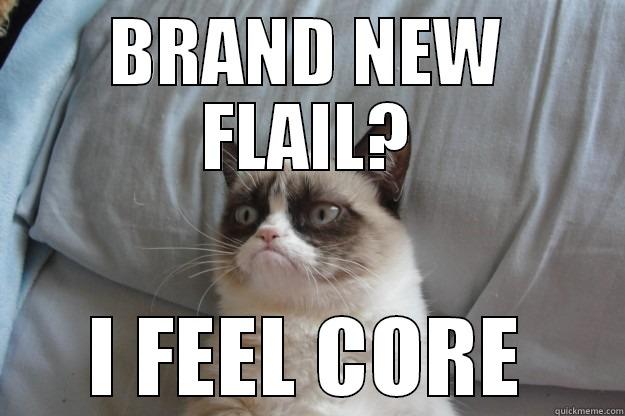 BRAND NEW FLAIL? I FEEL CORE Grumpy Cat