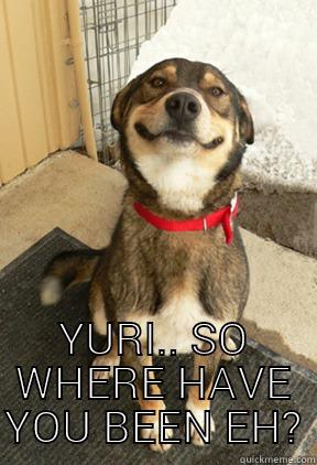  YURI.. SO WHERE HAVE YOU BEEN EH? Good Dog Greg
