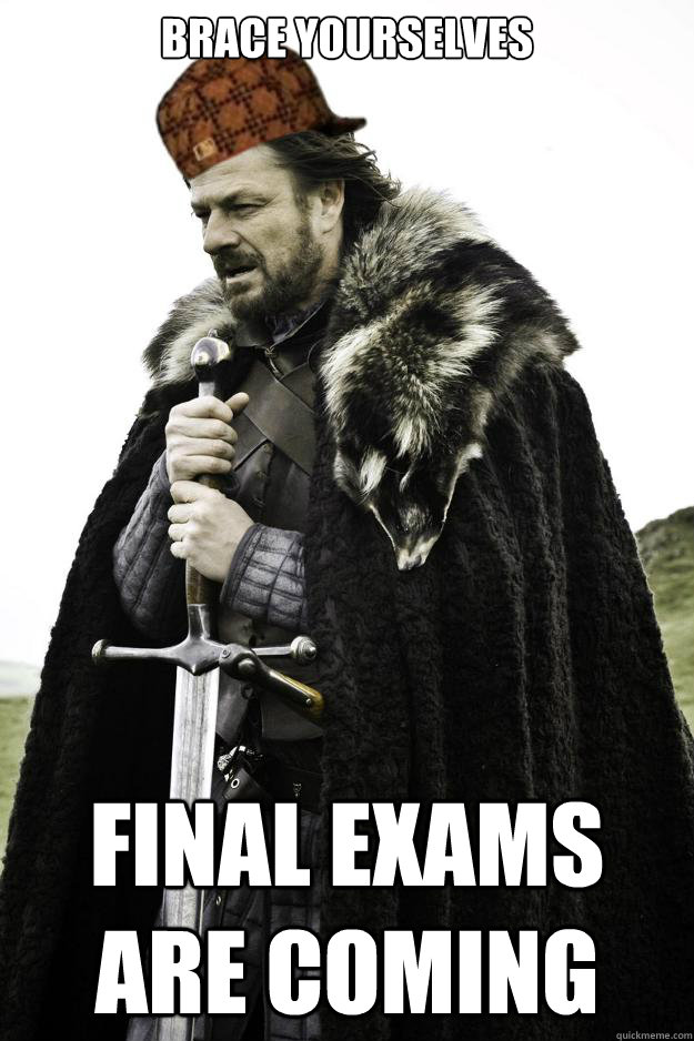Brace Yourselves Final Exams Are Coming - Brace Yourselves Final Exams Are Coming  Scumbag Ned Stark