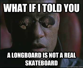 What if i told you a longboard is not a real skateboard   brink what if i told you