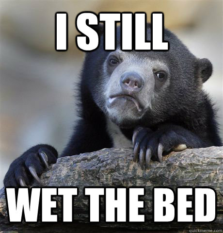 I STILL WET THE BED  Confession Bear