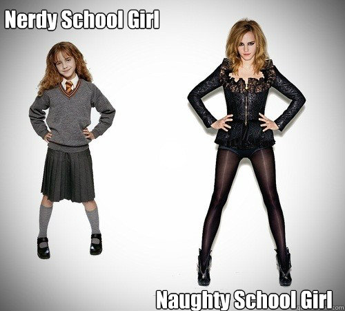 Nerdy School Girl Naughty School Girl  - Nerdy School Girl Naughty School Girl   Emma watson