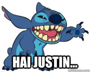  HAI Justin... -  HAI Justin...  Awkward Stitch