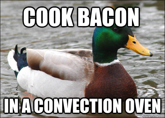 Cook bacon in a convection oven  Actual Advice Mallard