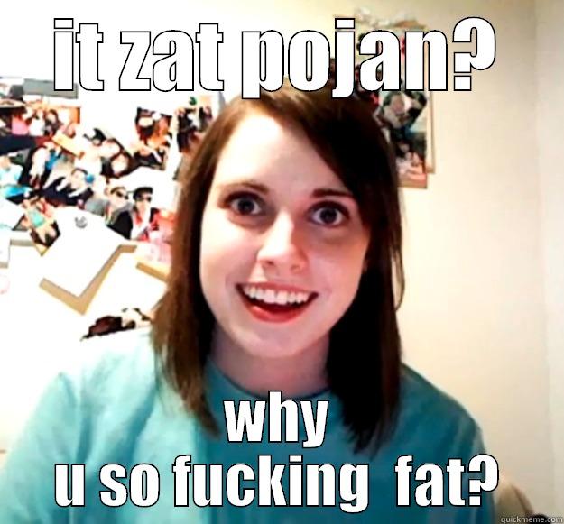 IT ZAT POJAN? WHY U SO FUCKING  FAT? Overly Attached Girlfriend