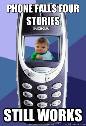 Phone falls four stories Still works  Success Nokia