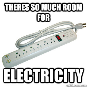 theres so much room for electricity - theres so much room for electricity  Surge Protector