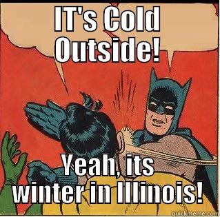 IT'S COLD OUTSIDE! YEAH, ITS WINTER IN ILLINOIS! Slappin Batman