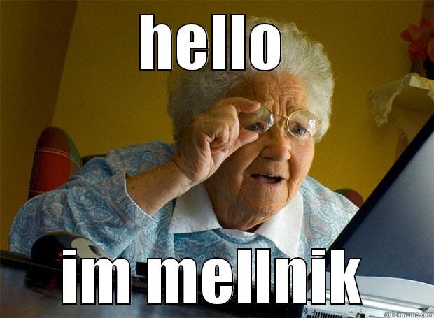 HELLO IM MELLNIK Grandma finds the Internet
