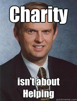 Charity isn’t about Helping  Overcoming bias guy