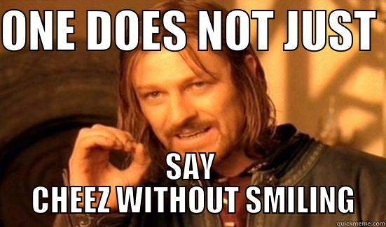 ONE DOES NOT JUST  SAY  CHEEZ WITHOUT SMILING Boromir
