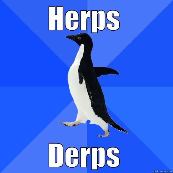 HERPS DERPS Socially Awkward Penguin