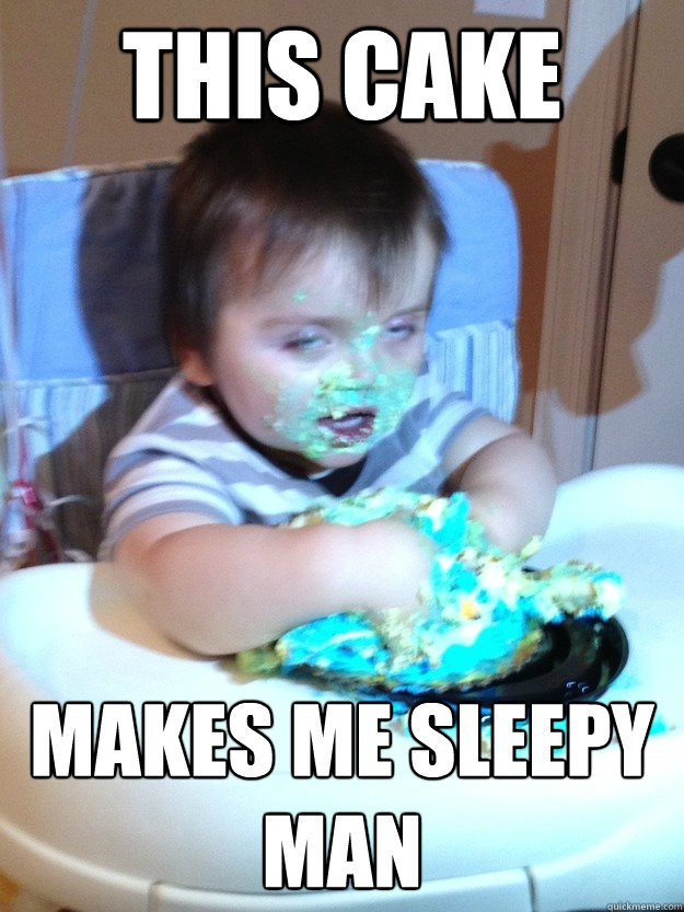 this cake makes me sleepy man  Munchies Kid