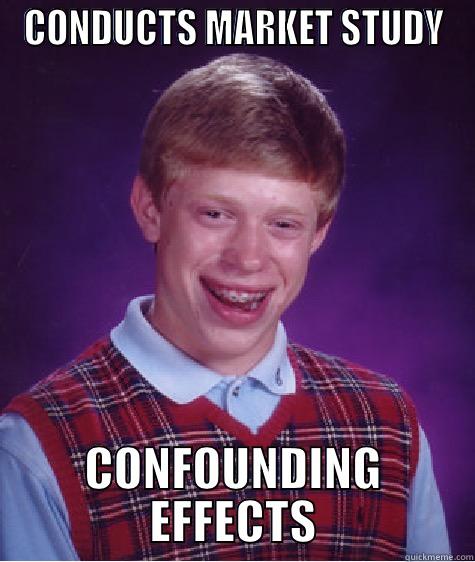 Consumer Behaviour - CONDUCTS MARKET STUDY CONFOUNDING EFFECTS Bad Luck Brian