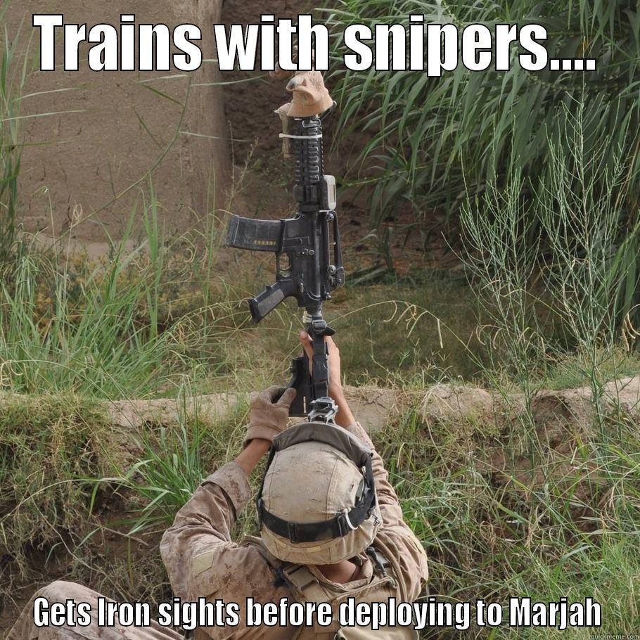 Grunt Josh - TRAINS WITH SNIPERS.... GETS IRON SIGHTS BEFORE DEPLOYING TO MARJAH Misc