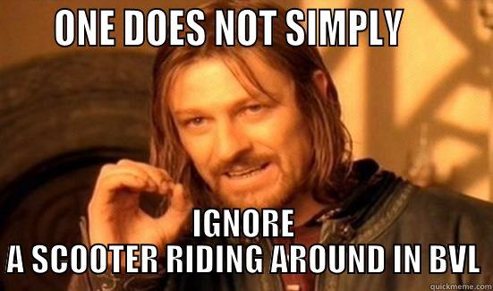     ONE DOES NOT SIMPLY         IGNORE A SCOOTER RIDING AROUND IN BVL Boromir