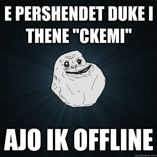 e pershendet duke i thene 