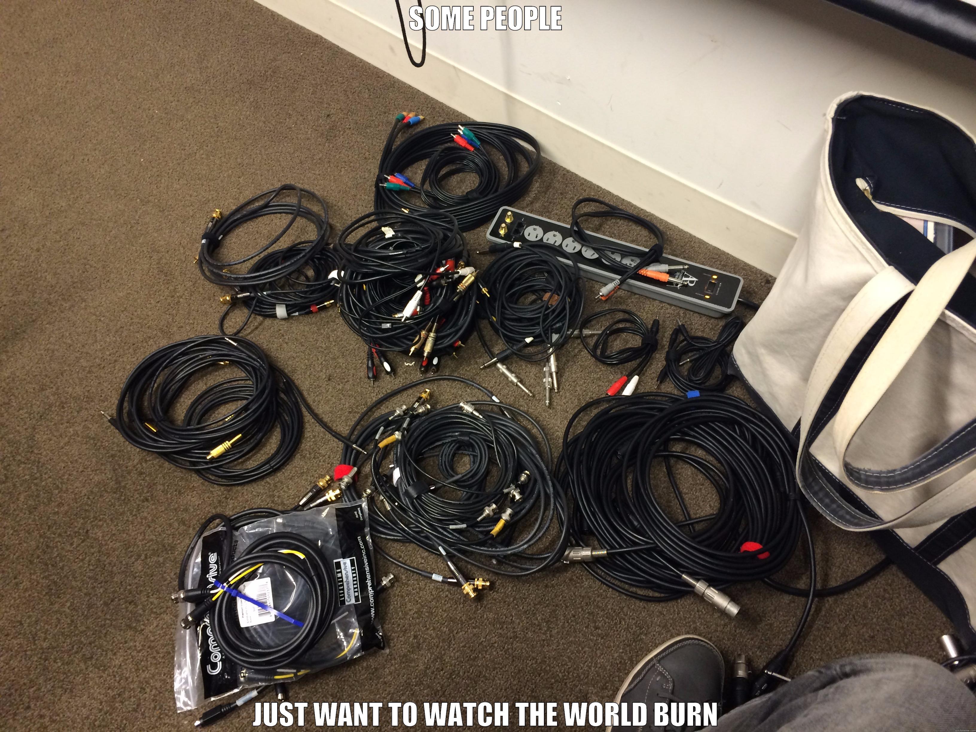 SOME PEOPLE JUST WANT TO WATCH THE WORLD BURN Misc