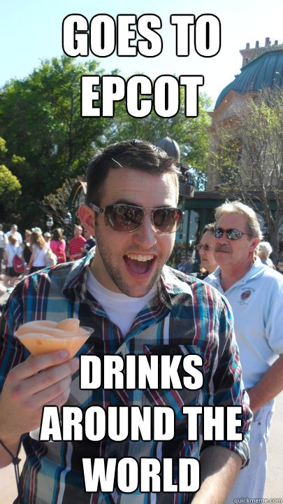 Goes to EPCOT Drinks around the world - Goes to EPCOT Drinks around the world  American Tourist