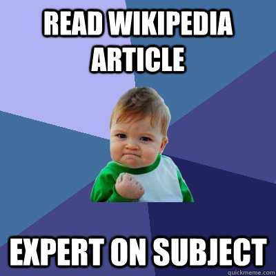 Read Wikipedia Article Expert on subject  Success Kid