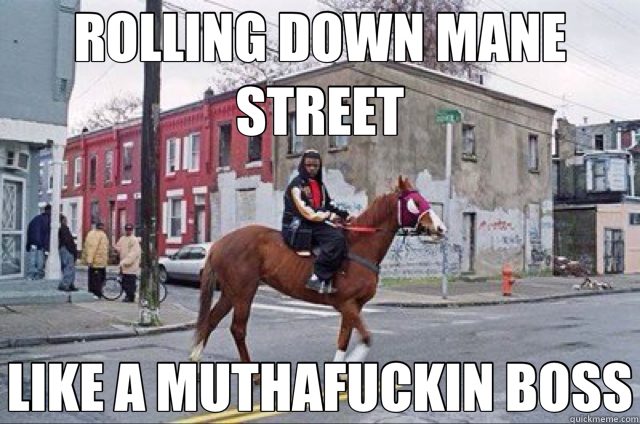 ROLLING DOWN MANE STREET LIKE A MUTHAFUCKIN BOSS  mane