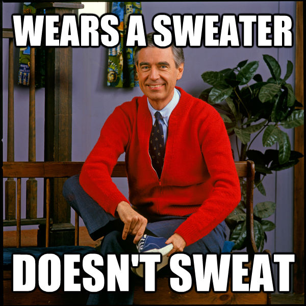 WEARS A SWEATER  DOESN'T SWEAT - WEARS A SWEATER  DOESN'T SWEAT  Good Guy Fred