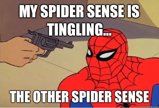 My spider sense is tingling... The other spider sense - My spider sense is tingling... The other spider sense  Spiderman Gun