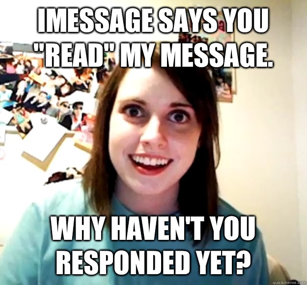 iMessage says you 