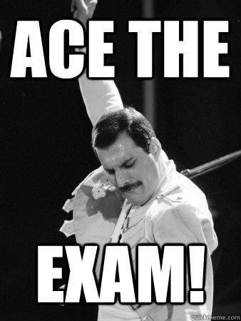 ace the  exam! - ace the  exam!  Freddie Mercury