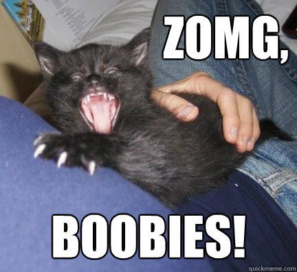 zomg, Boobies!  