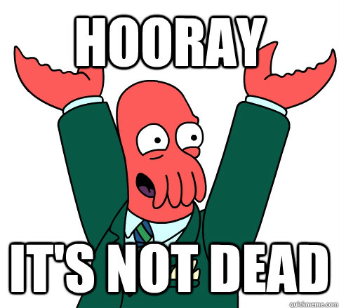 Hooray it's not dead  hooray zoidberg on school